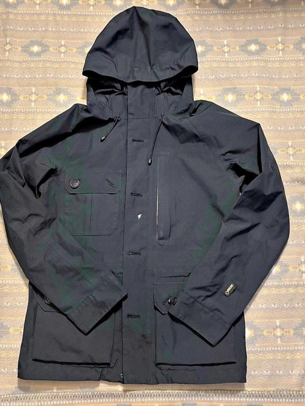 Woolrich Black Hooded Jacket Size XS